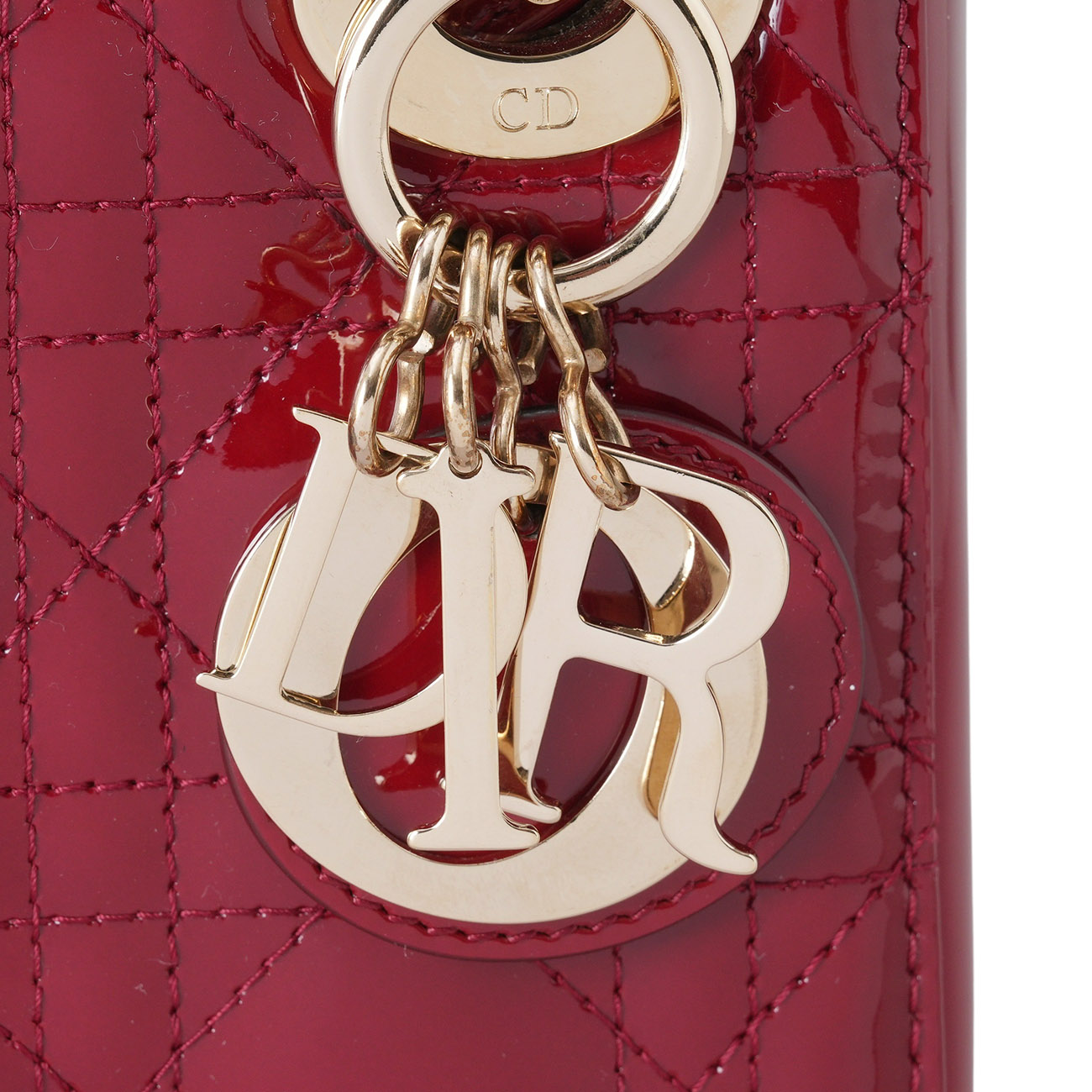 CHRISTIAN DIOR(USED)디올 레이디디올 페이던트 미니 체인백 레드
